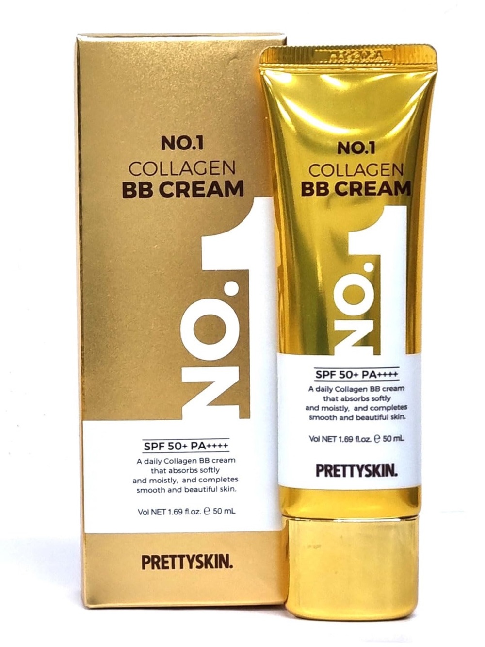 PRETTYSKIN No.1 Collagen BB Cream SPF 50+ PA++++ – Korean Beauty Glow Cream 50mL - Picture 8 of 8